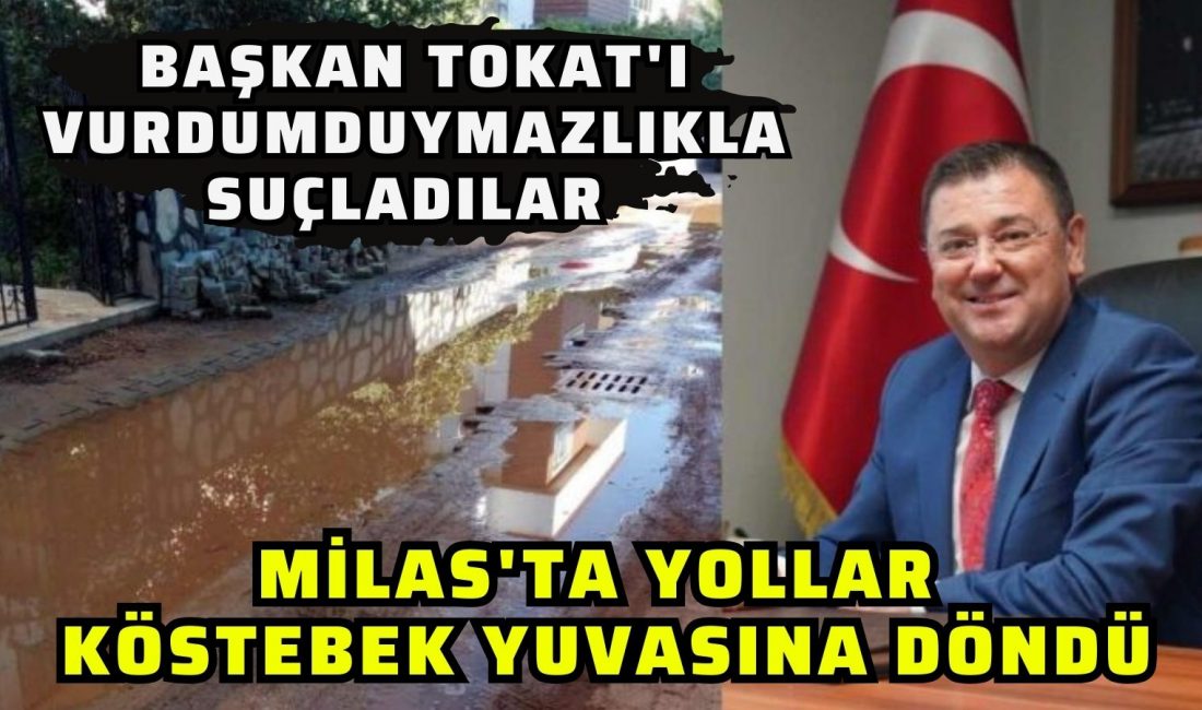 Muğla’nın Milas ilçesindeki bitmeyen yol çalışmaları ve bozuk yollar, vatandaşların