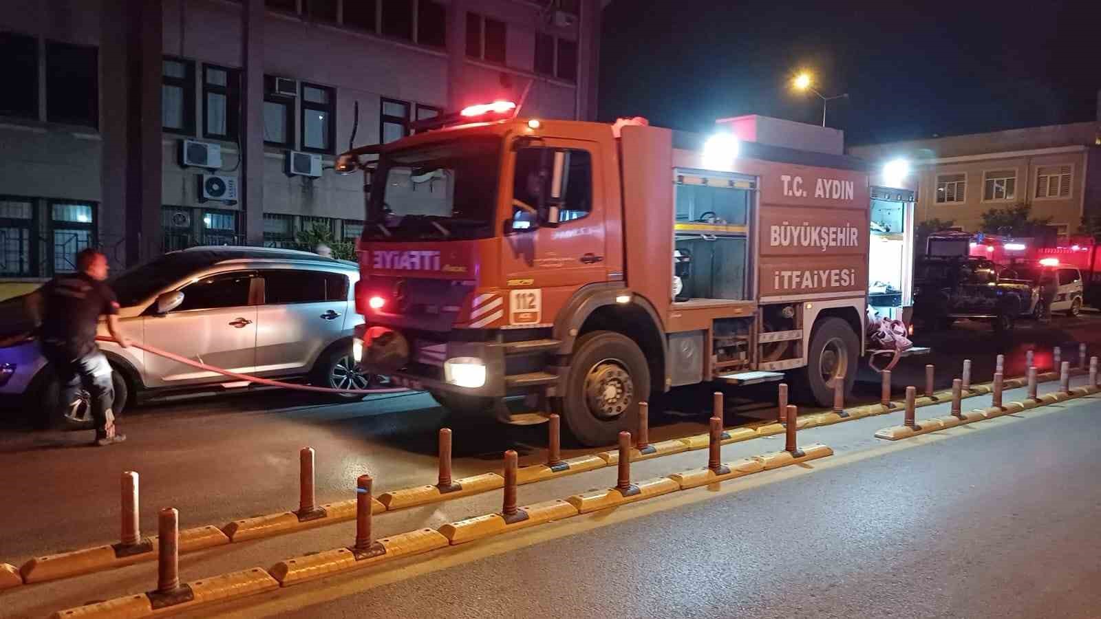 Aydın Devlet Hastanesi’nde yangın paniği