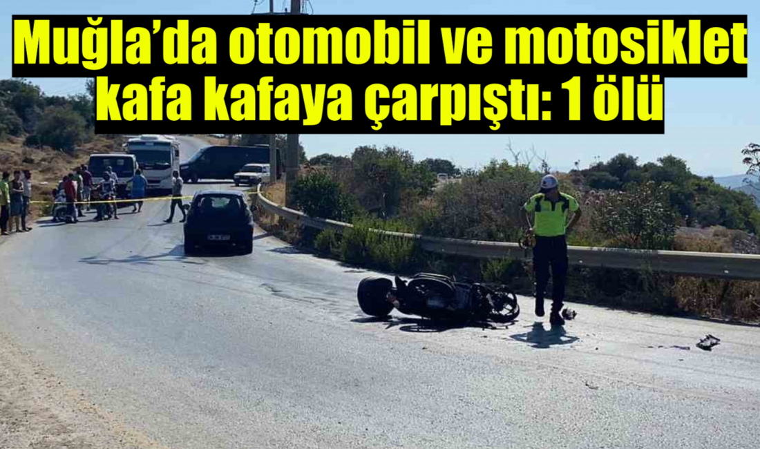 Muğla’nın Bodrum ilçesinde motosikletle