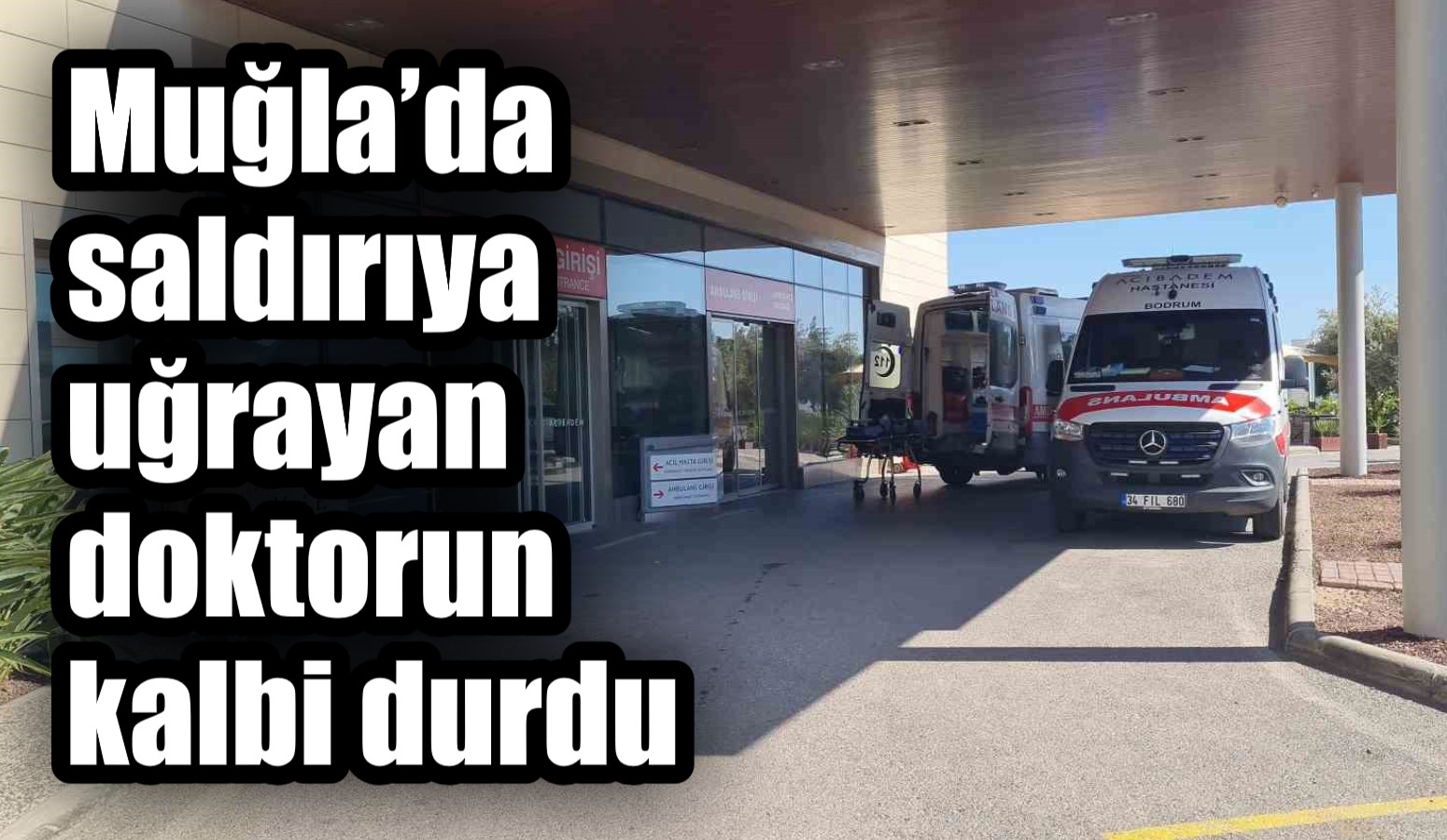 Muğla’da saldırıya uğrayan doktorun kalbi durdu