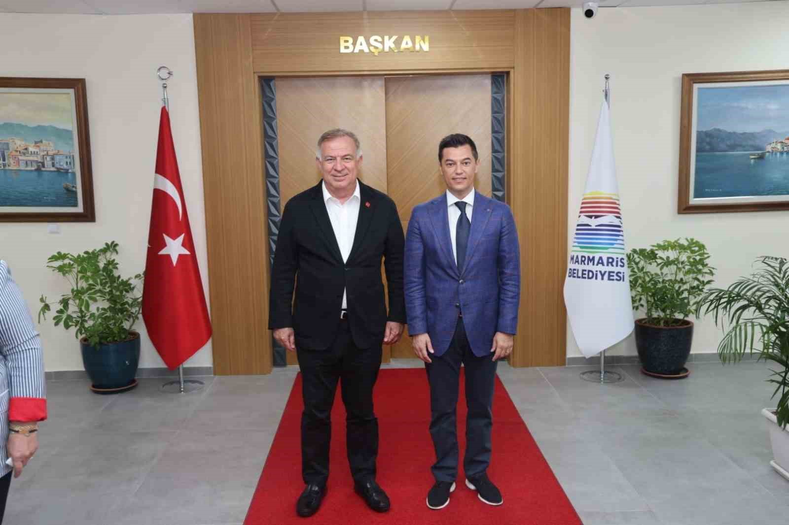 Marmaris Belediye Başkanı Acar Ünlü, CHP Genel Başkan Yardımcısı Zeybek’i ağırladı