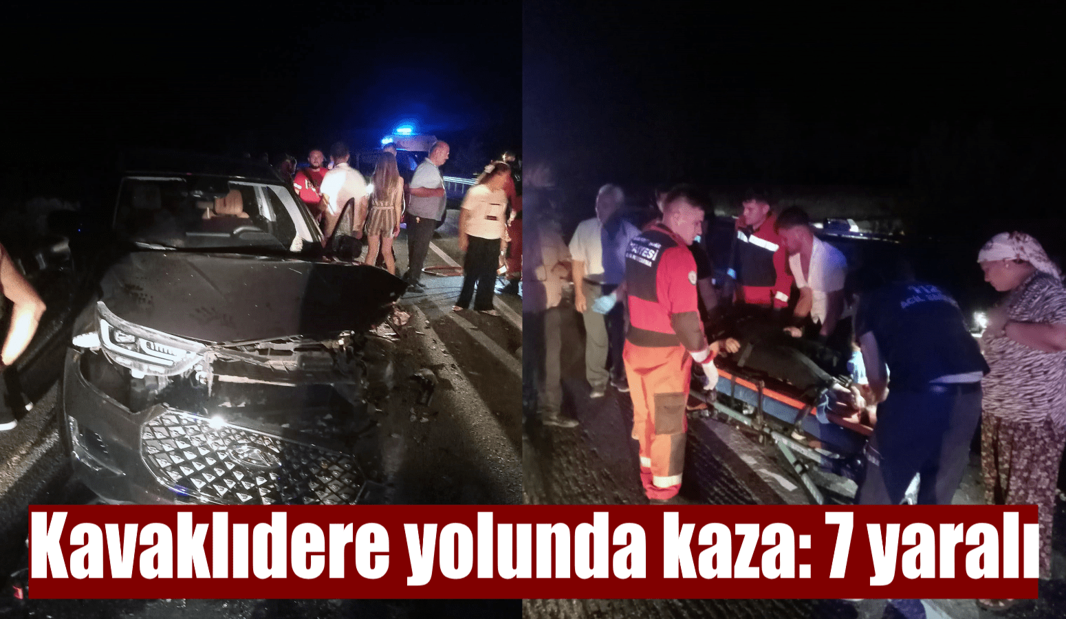 Kavaklıdere yolunda kaza: 7 yaralı