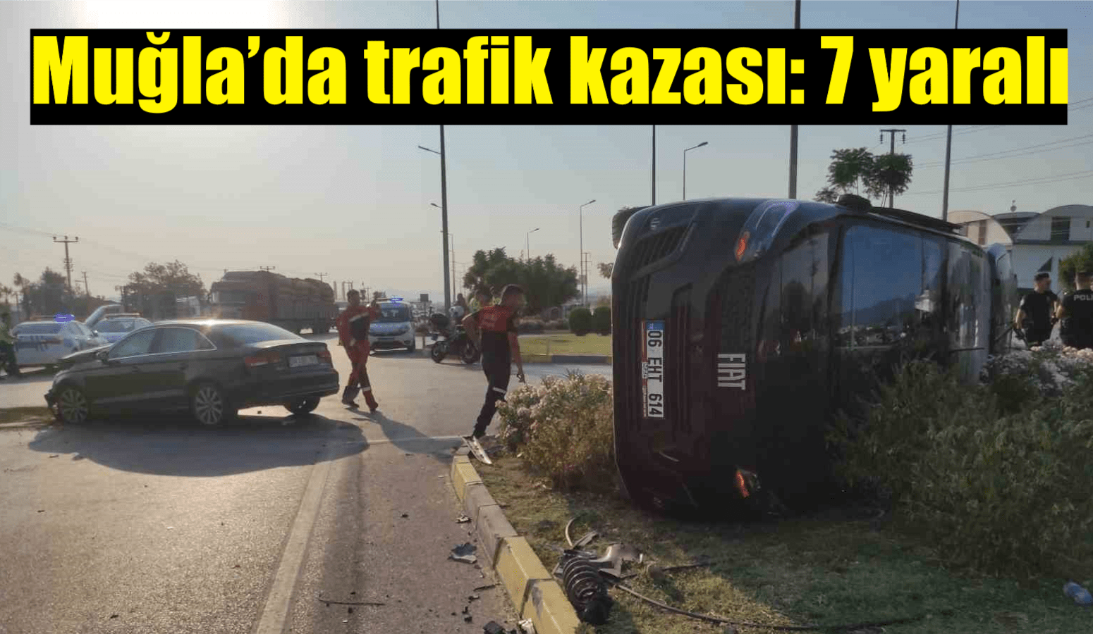 Muğla’da trafik kazası: 7 yaralı