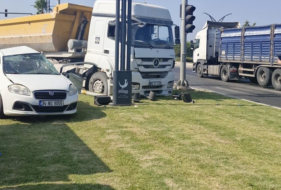 İzmir’in Aliağa ilçesinde, hafriyat