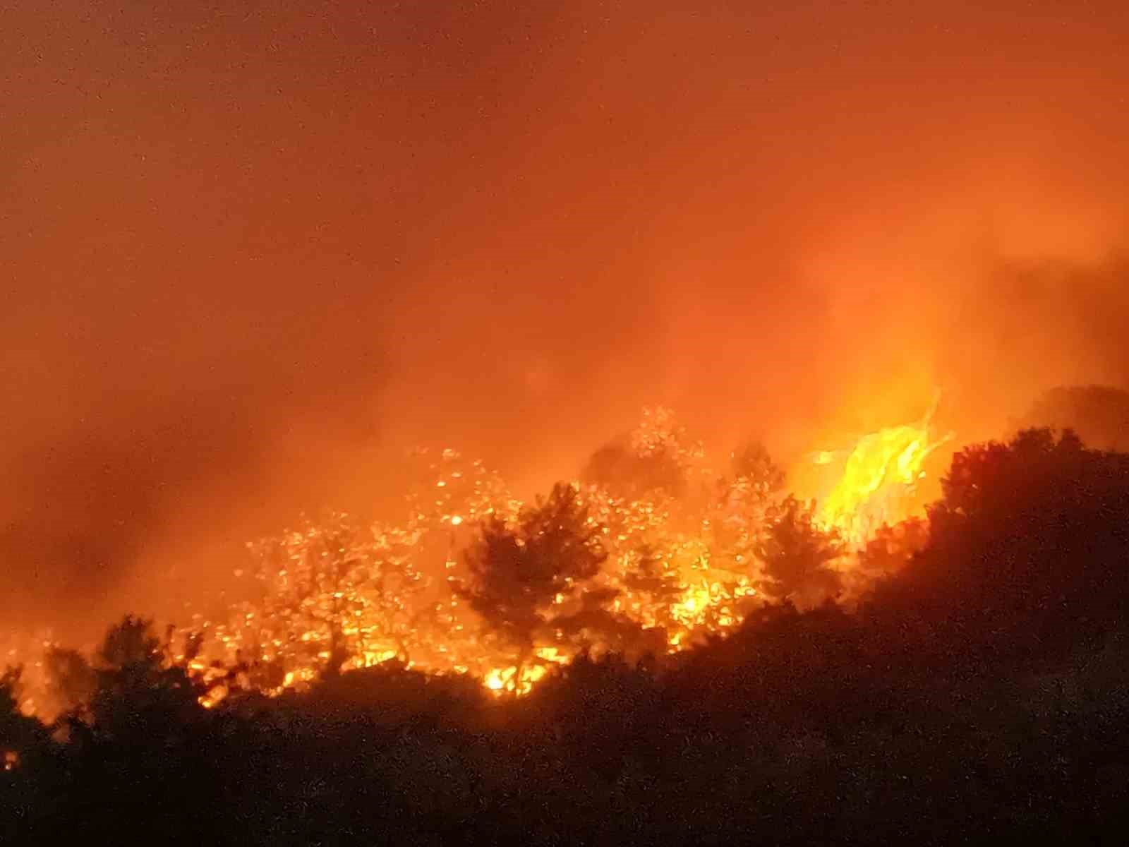 Manisa’daki orman yangını 80’inci saatinde