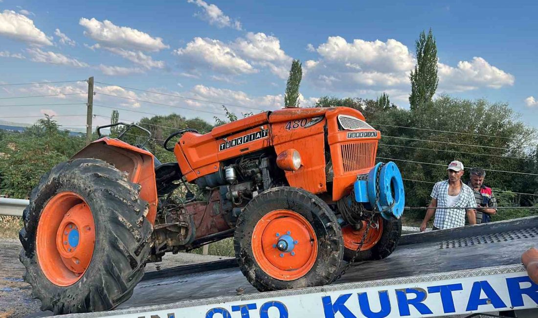 Uşak’ta kamyonete yandan çarparak