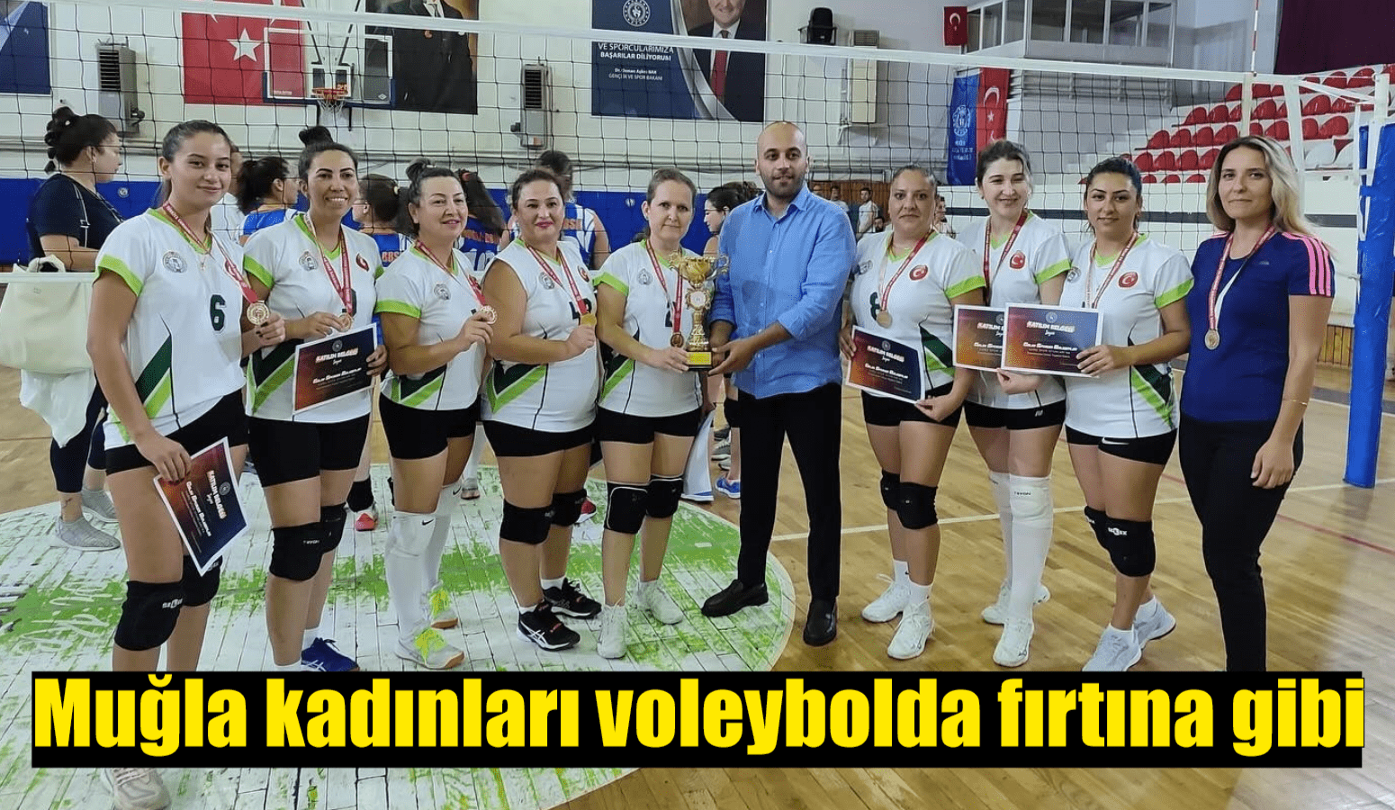 Muğla kadınları voleybolda fırtına gibi