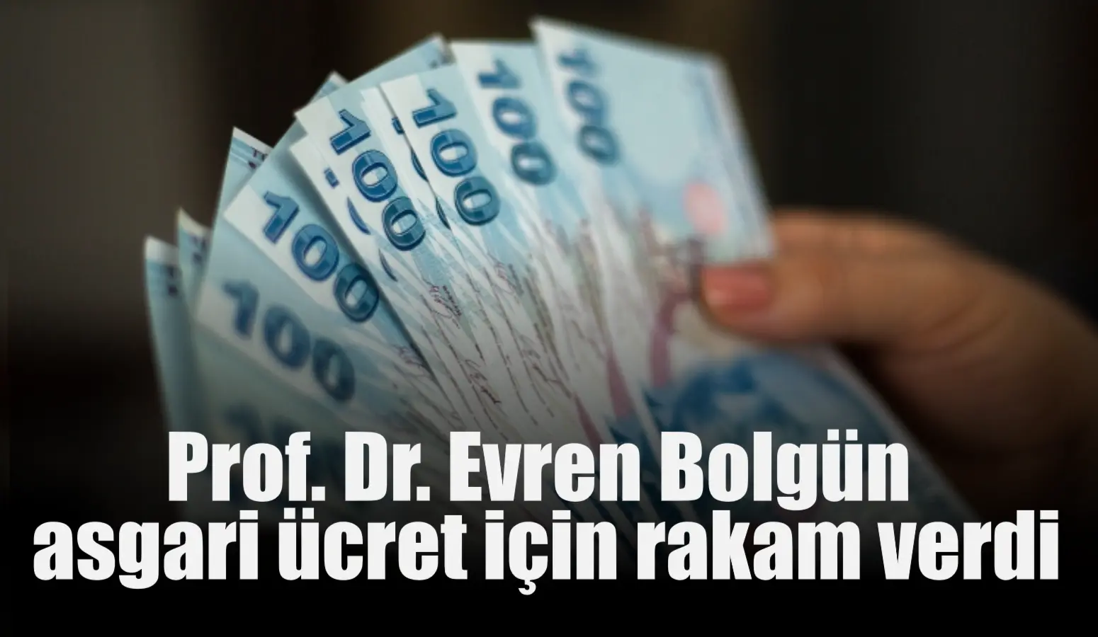 Prof. Dr. Evren Bolgün asgari ücret için rakam verdi