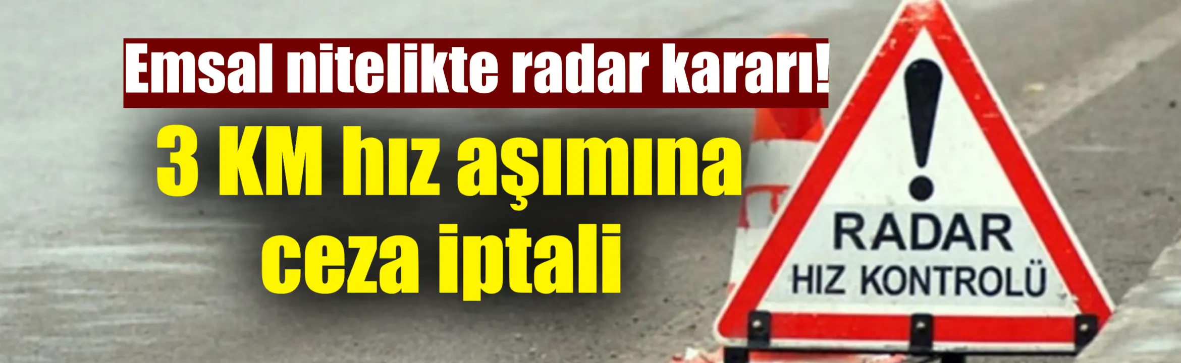 Trafikte hız sınırını az bir