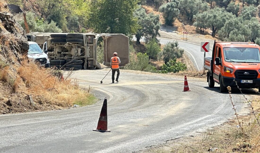 Aydın’ın Köşk ilçesinde yol