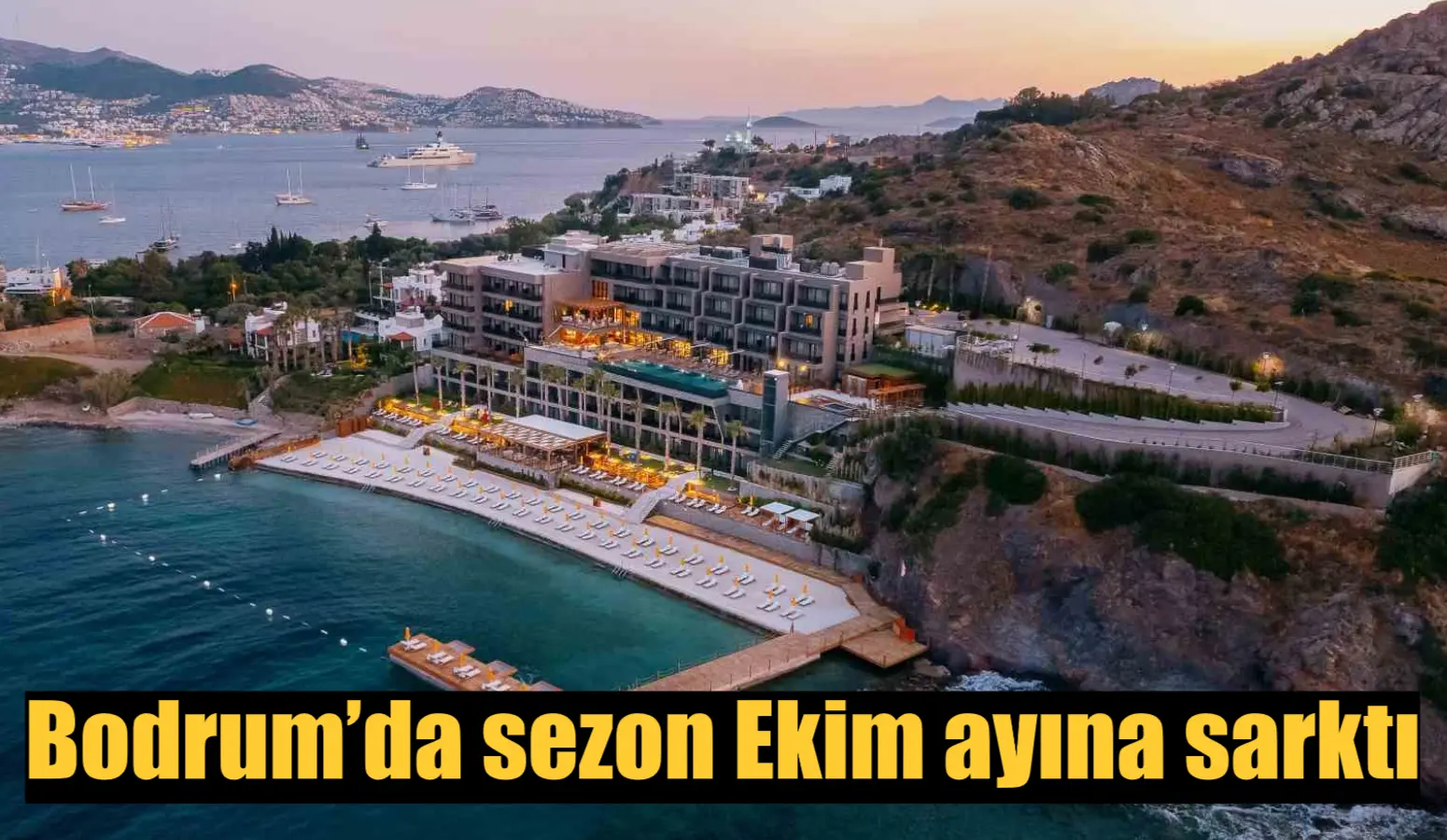 Bodrum’da sezon Ekim ayına sarktı