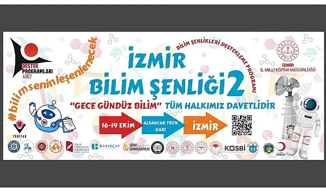 İzmir’de Bilim ve Teknoloji Rüzgârı: TÜBİTAK 4007 Bilim Şenliği-2 Gece-Gündüz Bilim Başlıyor.