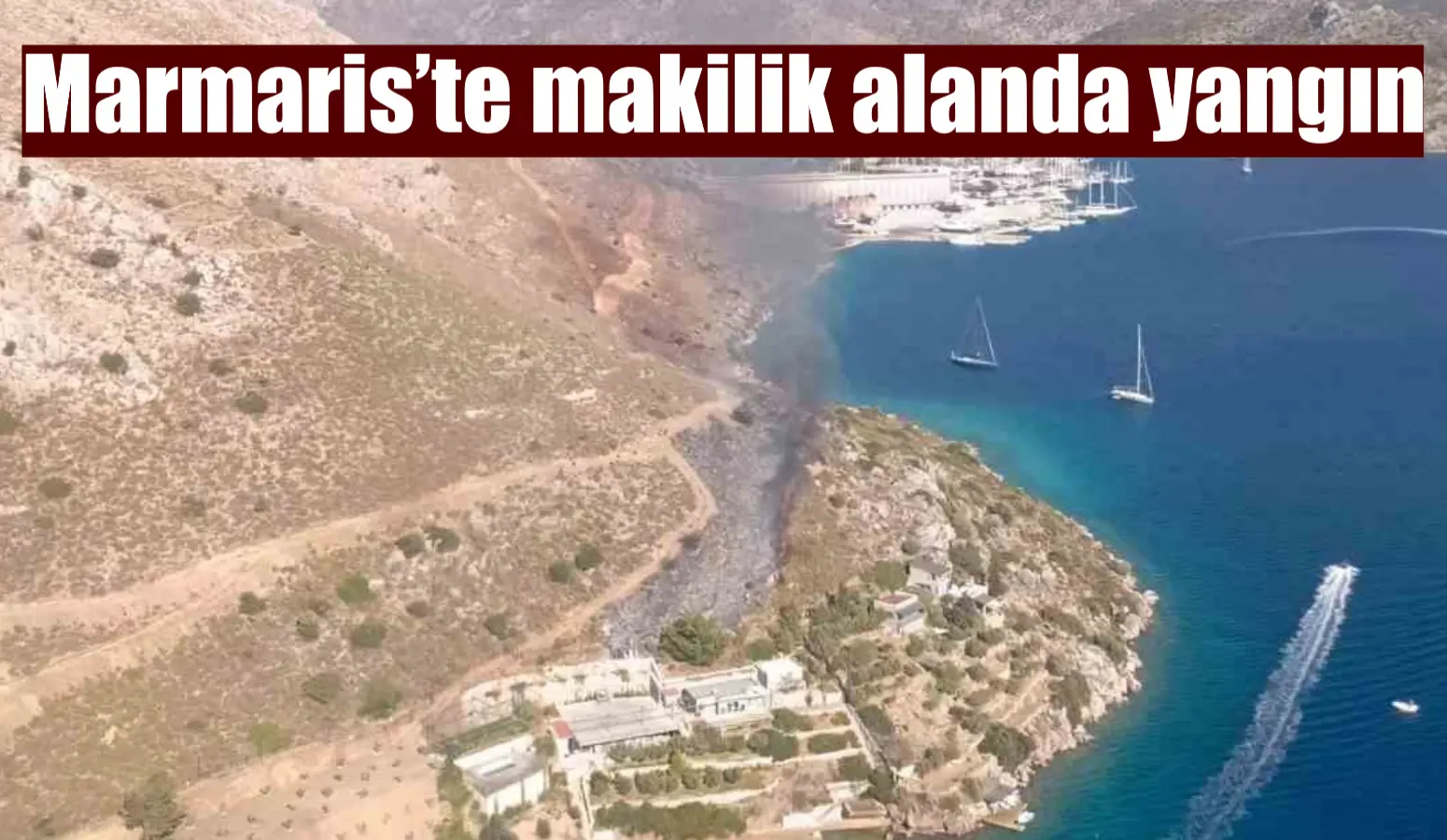 Marmaris’te makilik alanda yangın