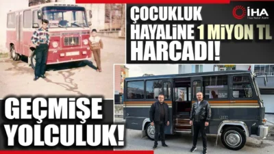 1988 Model Minibüsü Çocukluk Hayaline Dönüştürdü