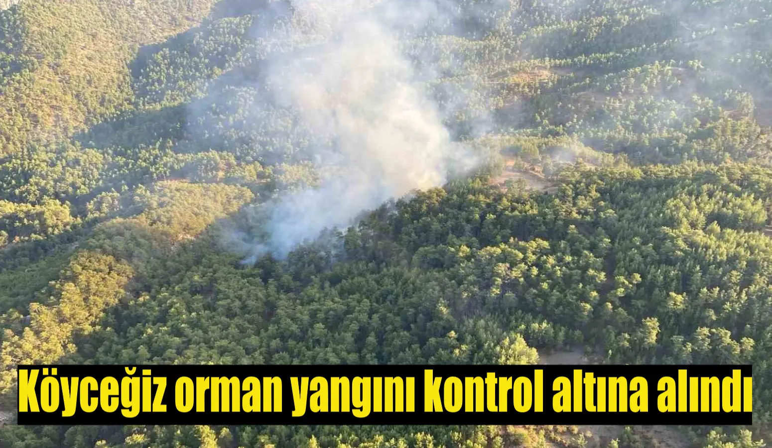 Köyceğiz orman yangını kontrol altına alındı