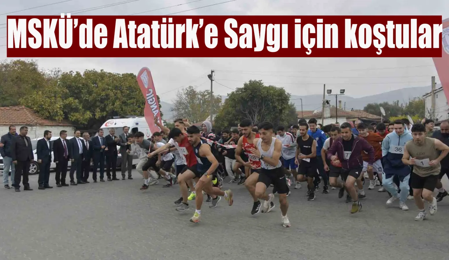 MSKÜ’de Atatürk’e Saygı için koştular