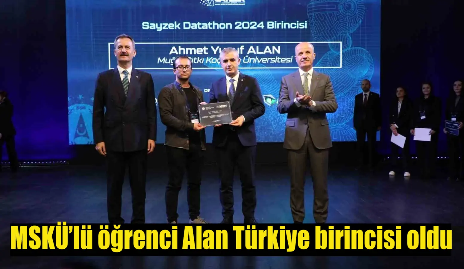 MSKÜ’lü öğrenci Alan Türkiye birincisi oldu