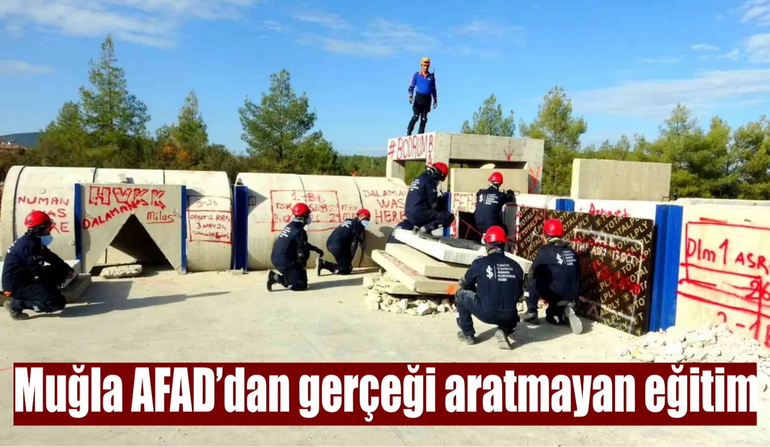 Muğla AFAD’dan gerçeği aratmayan eğitim