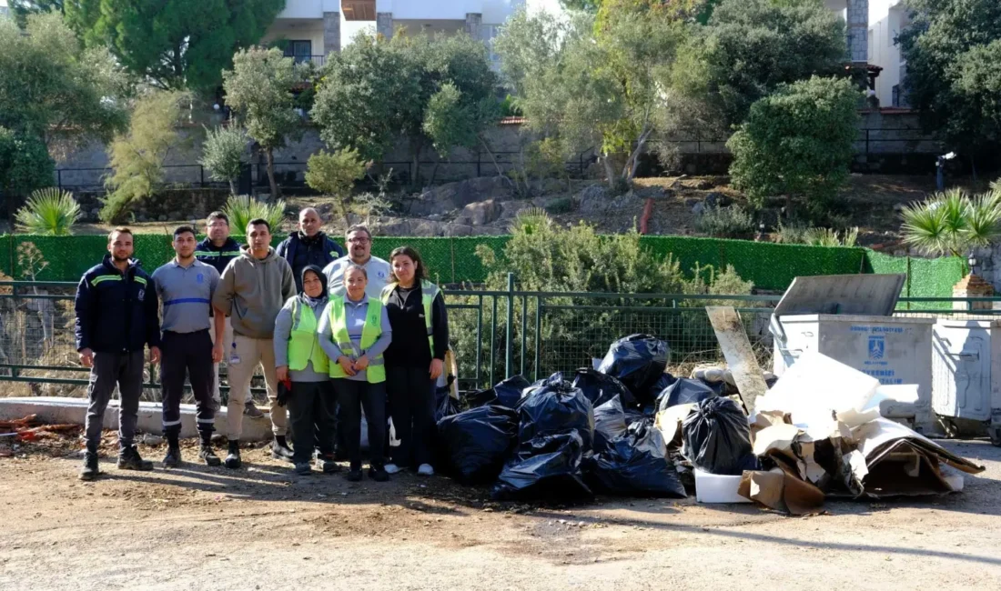 Bodrum Belediyesi ekipleri, şiddetli