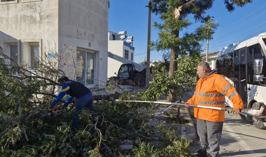 Bodrum’da etkili olan fırtına