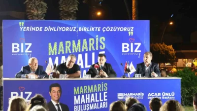 Marmaris’te mahalle buluşmaları İçmeler’de başladı