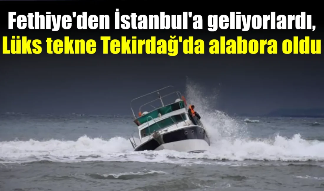 Tekirdağ’ın Şarköy ilçesinde fırtınaya