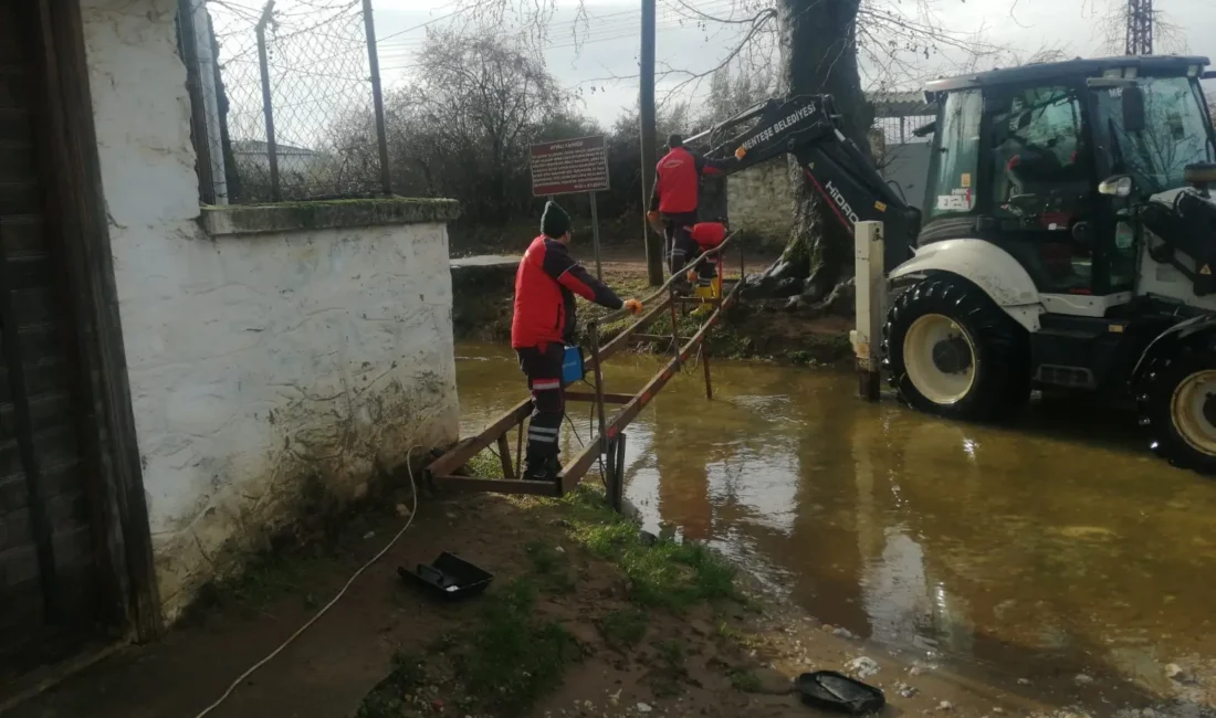 Menteşe Belediye Başkanı Şehir Plancısı Gonca Köksal, yoğun yağış nedeniyle