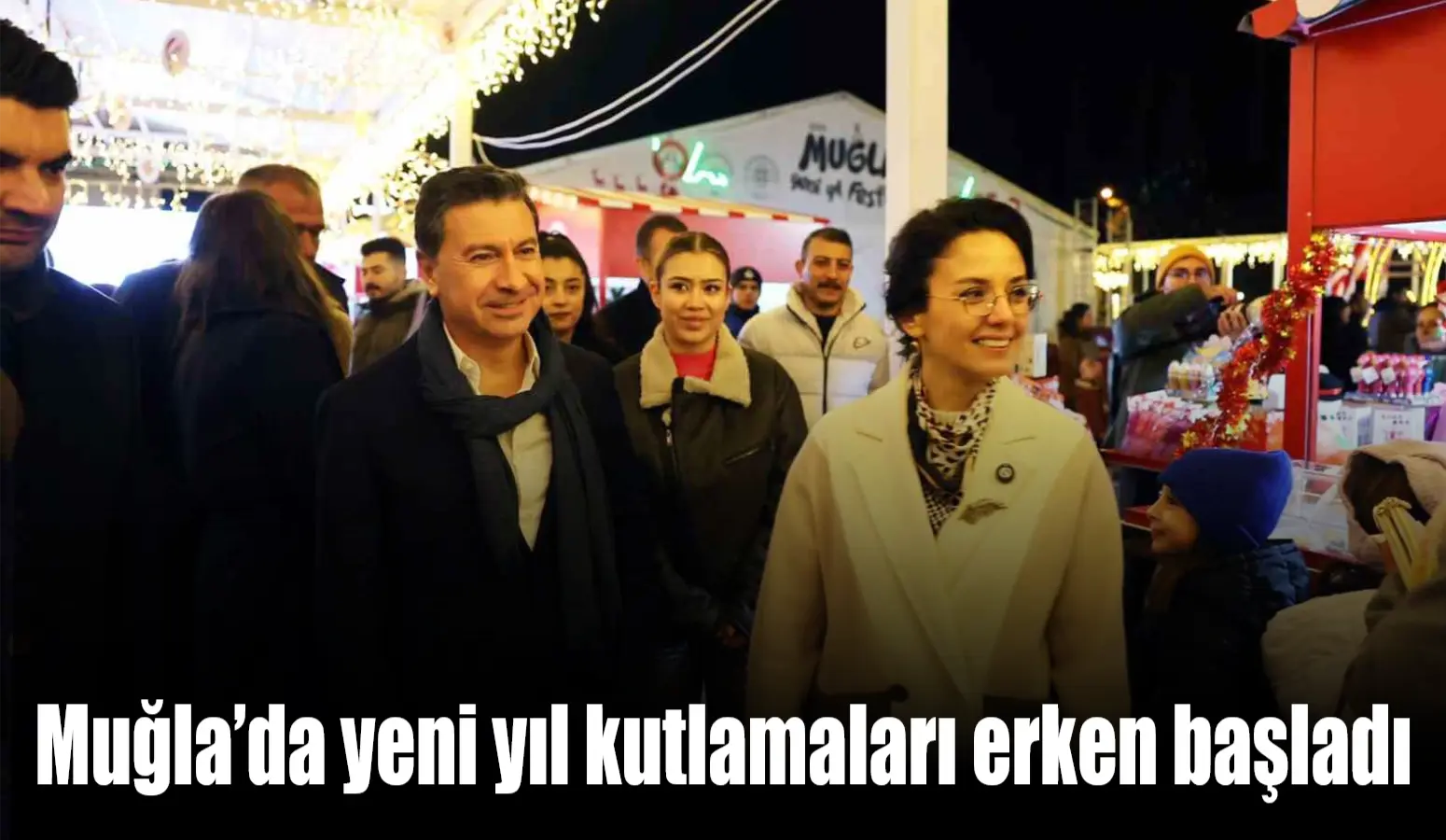 Muğla Büyükşehir Belediyesi Yeni Yıl Festivali Kent Meydanı’nda başladı. Buz