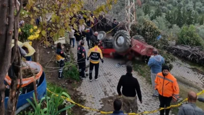 Aydın’ında devrilen traktörün altında kalan şahıs hayatını kaybetti