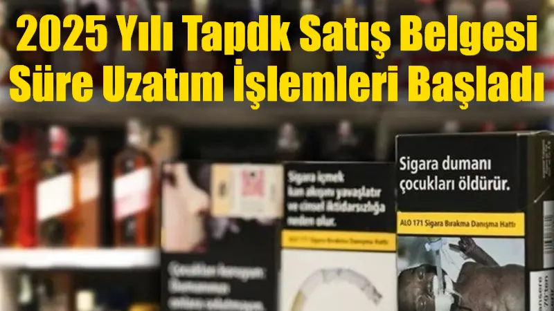 Tütün mamulleri ve alkollü içkilerin satışı için gereken belgelerin yenilenmesi