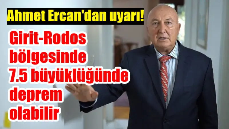 Prof. Dr. Övgün Ahmet Ercan, Ege'de son günlerde meydana gelen