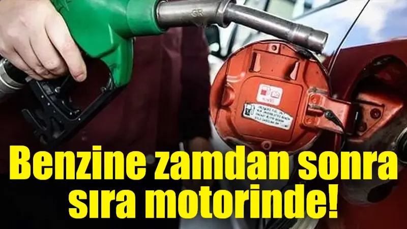 Benzine yapılan zammın ardından motorine de zam gözüktü. Motorininlitresine gece