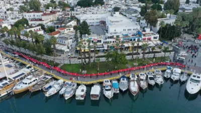 Muğla’nın Bodrum ilçesinde Sarıkamış Harekatı’nın 110’ncu yılı dolayısıyla şehitleri anma