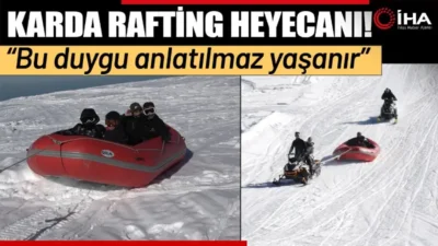 Rize'de derelerde yaşanan ve adrenalin duygusunu zirvede yaşatan rafting botları