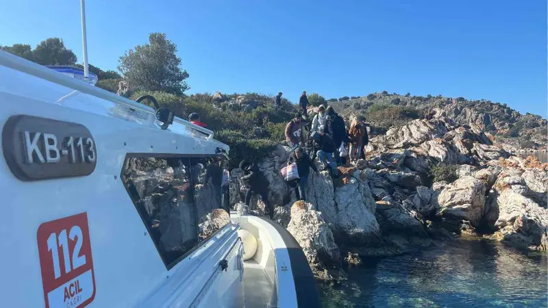 Muğla’nın Marmaris ilçesi Girneyit mevkiinde kara birisi çocuk toplam 15