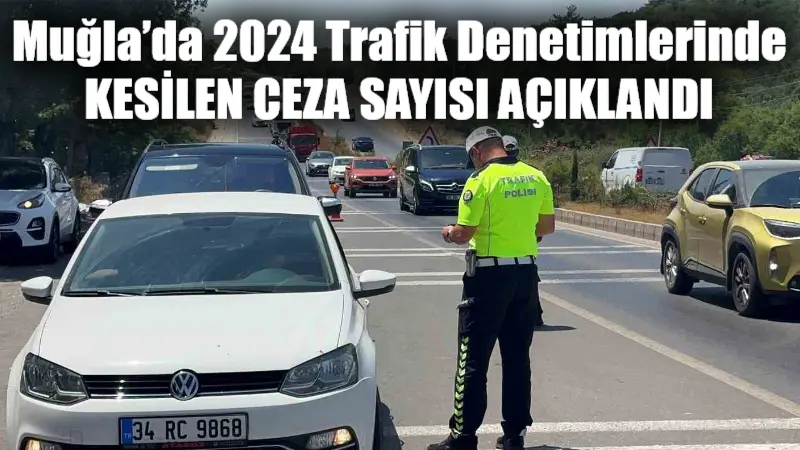 Muğla’da 2024 yılına ait trafik denetimleri ve ceza istatistikleri, önceki