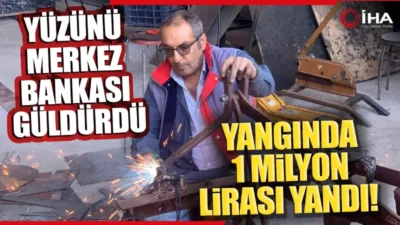 Karaman'da metal atölyesinde çıkan yangında 1 milyon lirası yanan esnaf,